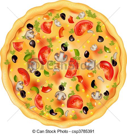 Pizza illustrations and clip art pizza royalty free 3