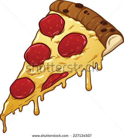 Pizza slice clip art free vector
