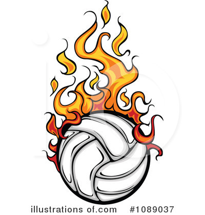 Volleyball clipart 7 illustration by chromaco