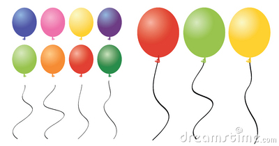 Balloon clipart pieces stock photo image