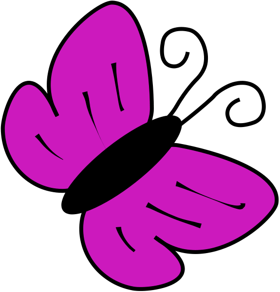 Butterfly clip art purple animals bugs