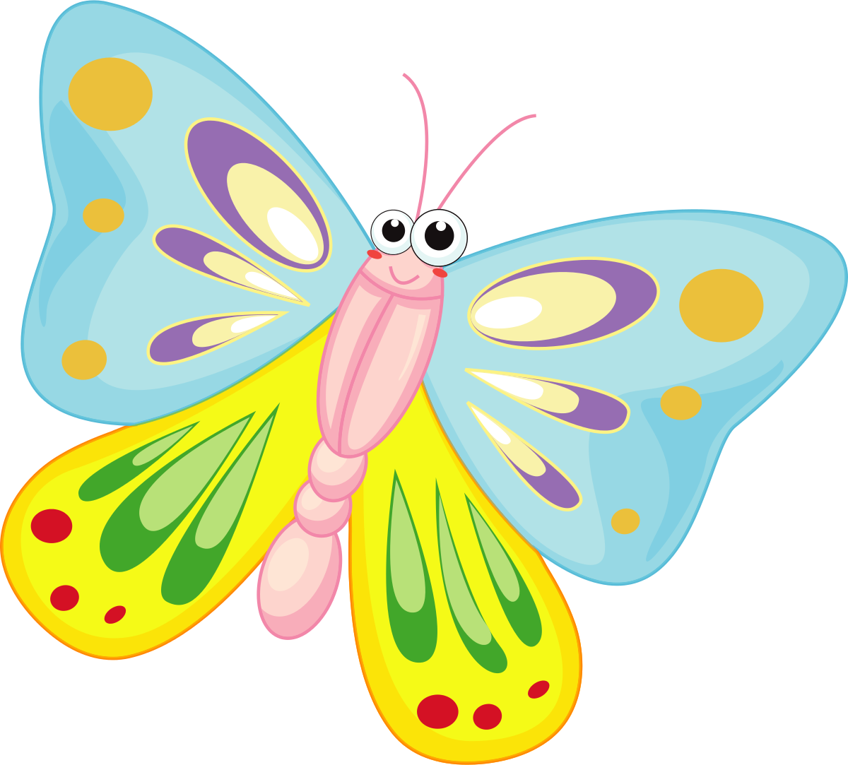 Cartoon butterfly clip art