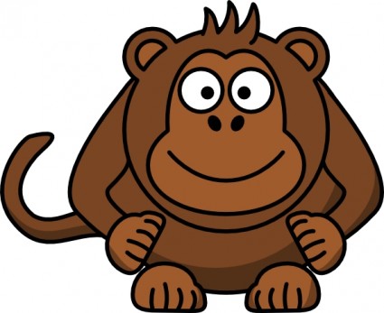Cartoon monkey clip art free vector for free download about
