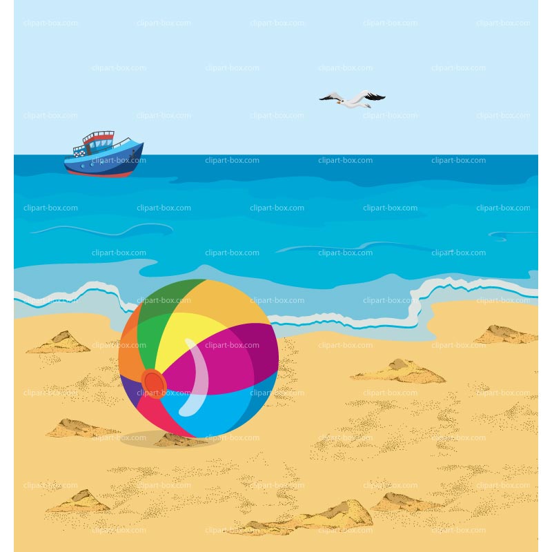 Clipart beach ball royalty free vector design