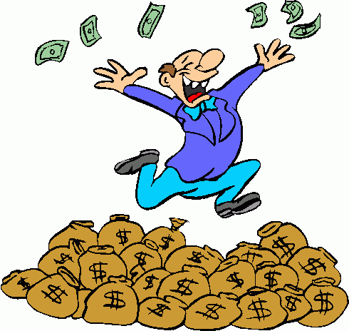 Man with money clipart clipart