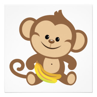 Monkey banana clip art