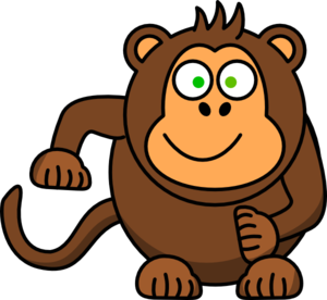 Monkey clip art at vector clip art online royalty
