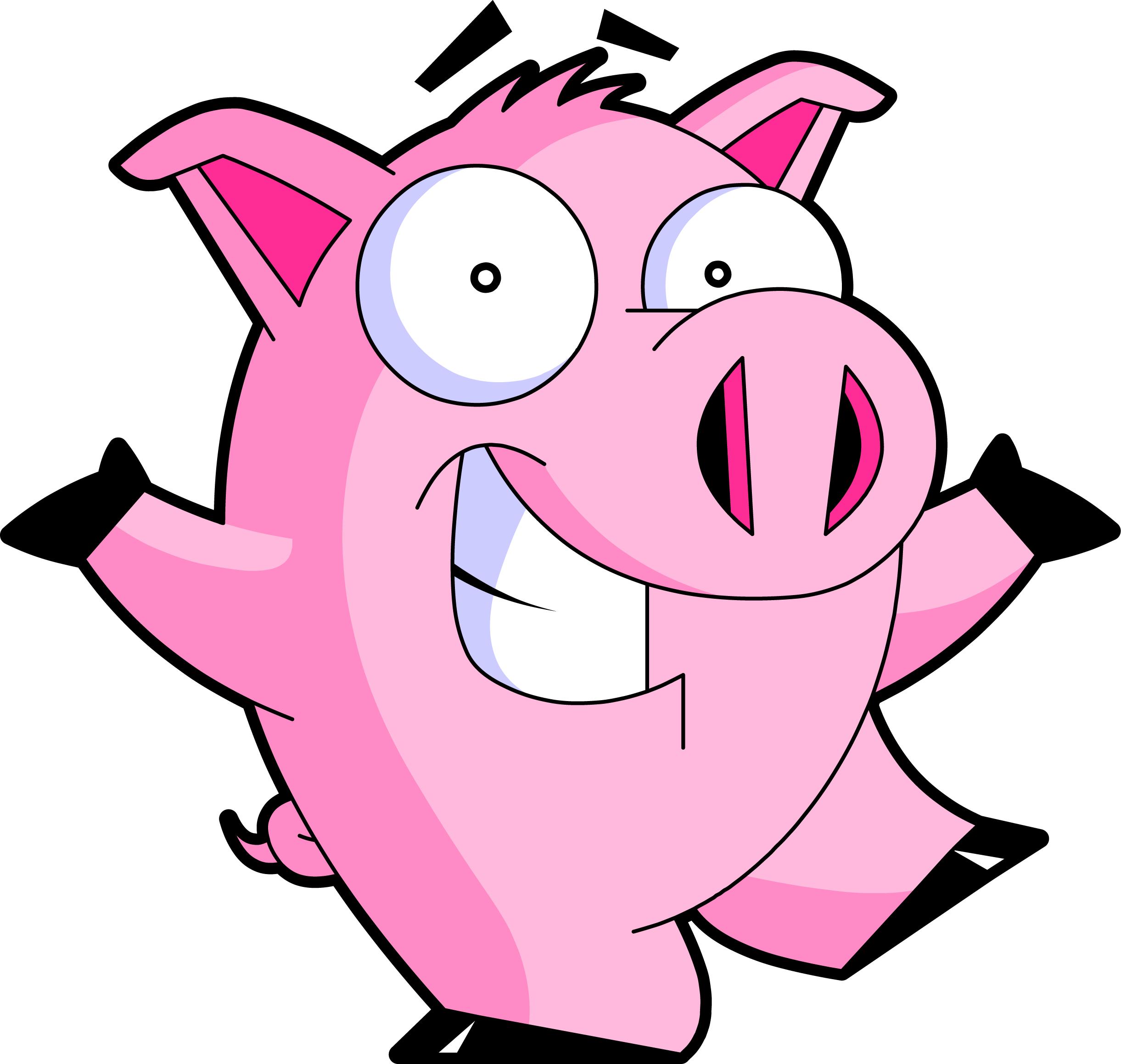 Pictures of animated pigs clipart