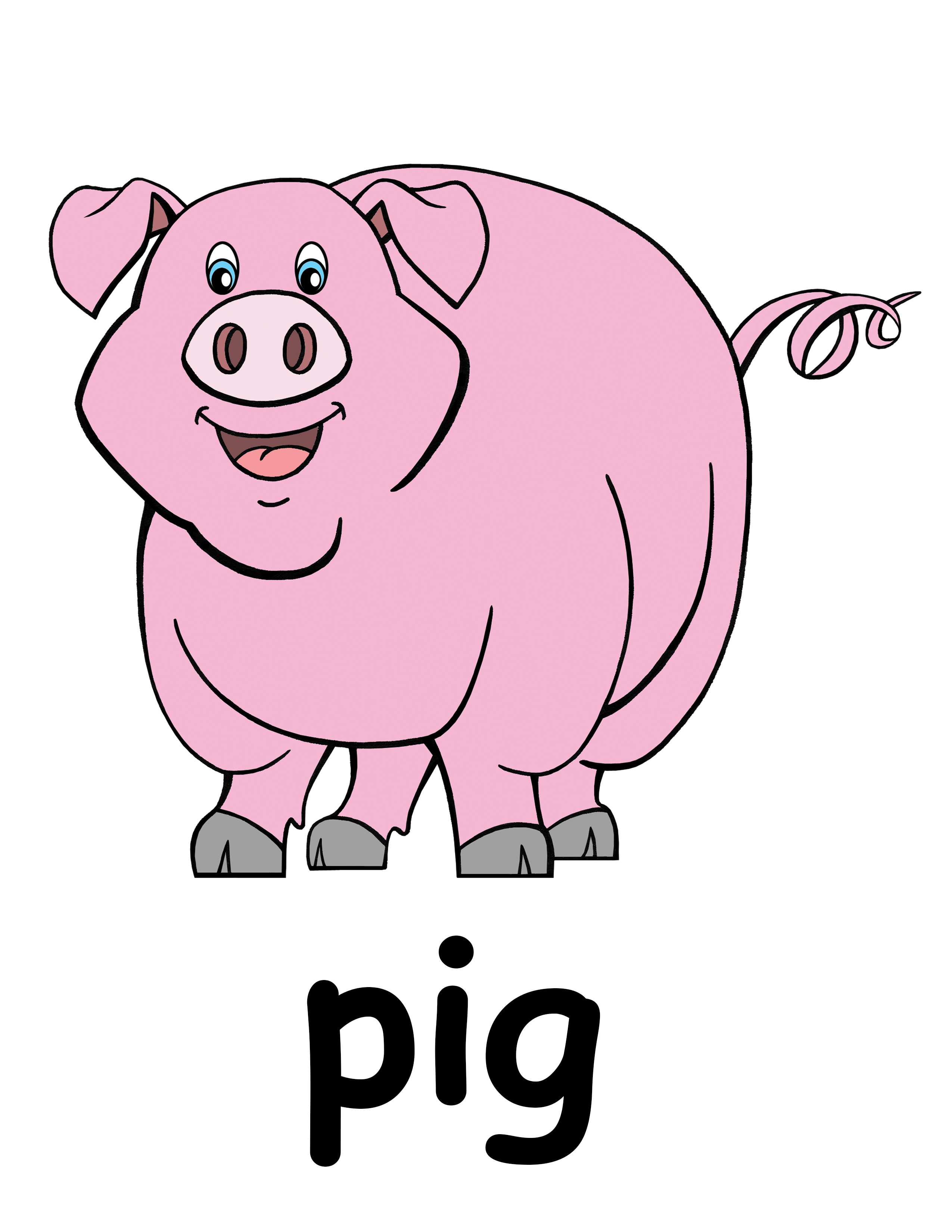 Pig in mud cartoon farm clipart free clip art images