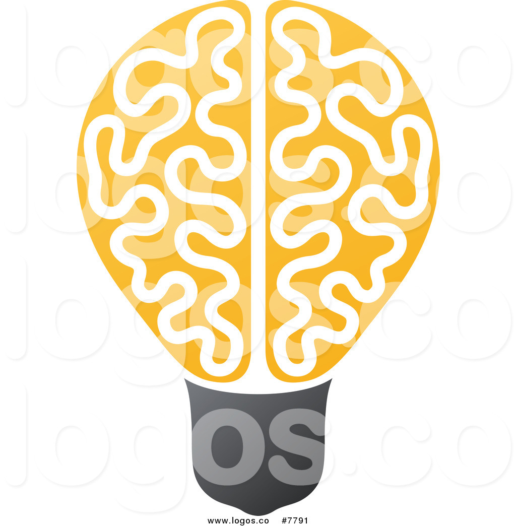Royalty free brain stock logo designs