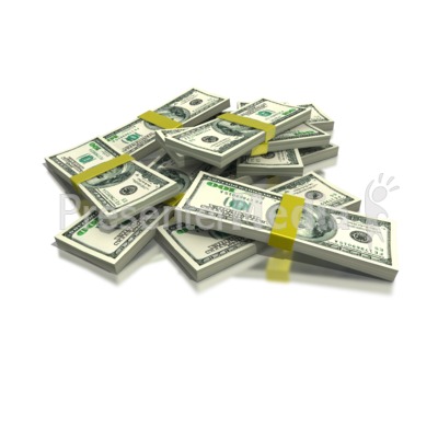 Stack of money business and finance great clipart for
