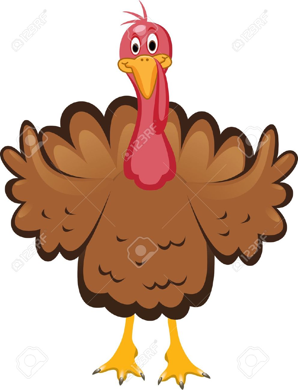 Vector turkey clipart for thanksgiving day royalty free cliparts