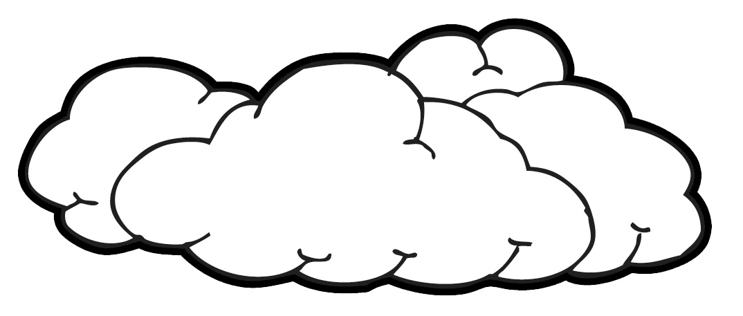 Black and white cloud clipart clipart