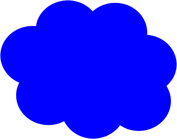 Blue cloud clip art at vector clip art online royalty 2