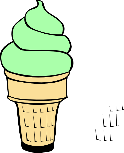 Pistachio ice cream cone clip art at vector clip art