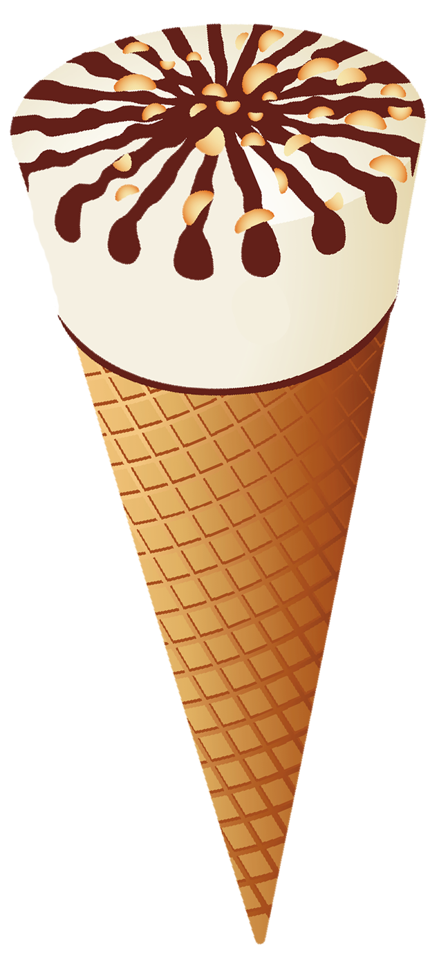 Transparent ice cream cone clipart 9