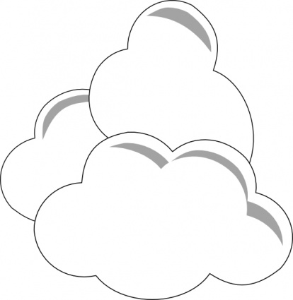 Weather clouds clip art vector free vectors clipart