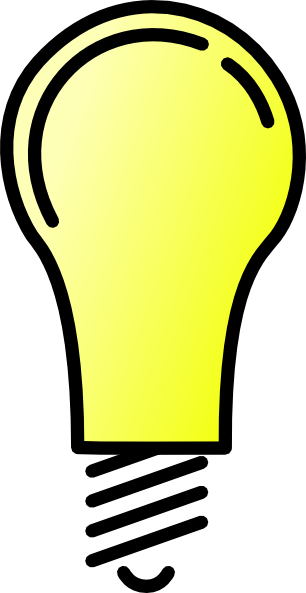 Light bulb clip art free vector