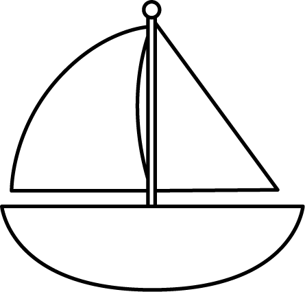 Black and white sailboat clip art black and white sailboat image