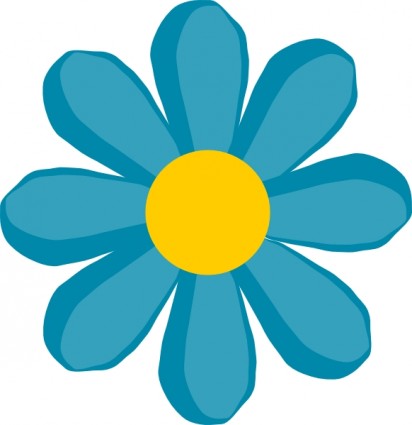 Blue flower clip art free vector in open office drawing svg svg