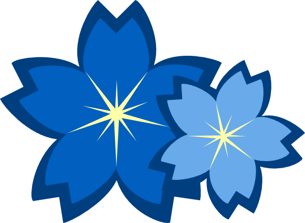 Blue flower clipart images