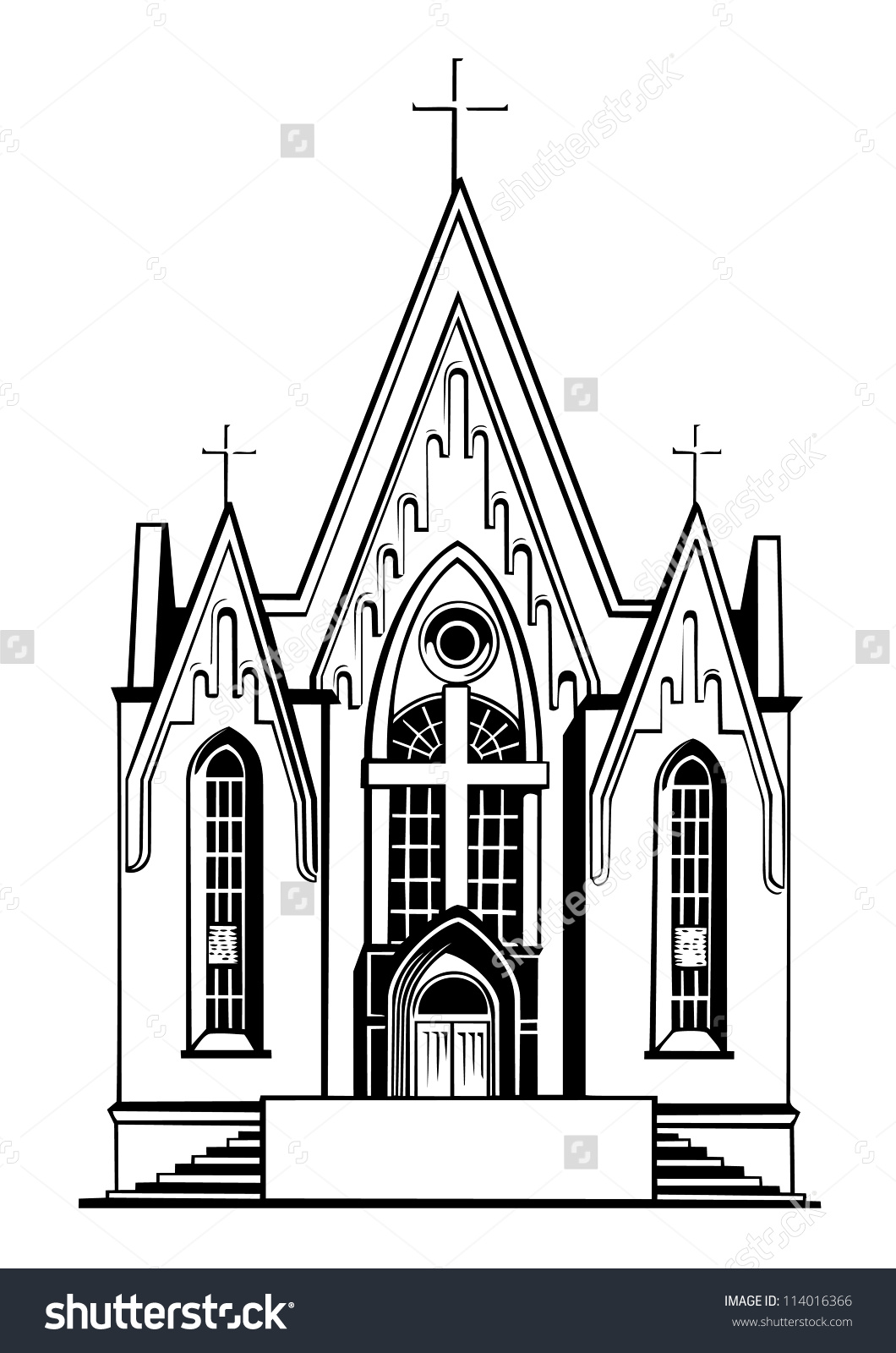 Church steeple stock vectors 