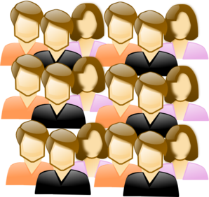 Crowd of people clip art high quality clip art