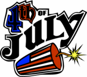 Fourth july a independence day free clip art happy july 4th text banner