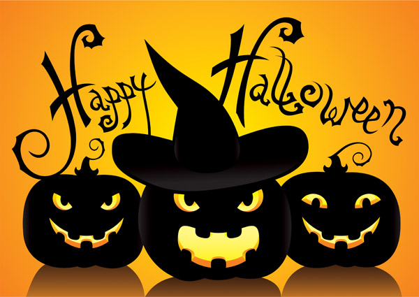 Halloween clip art free vector