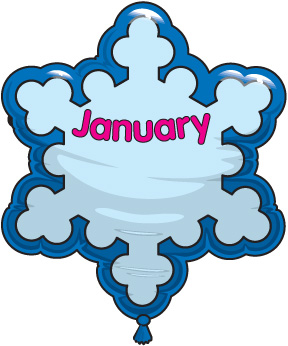 January birthday clipart january 6 calendar