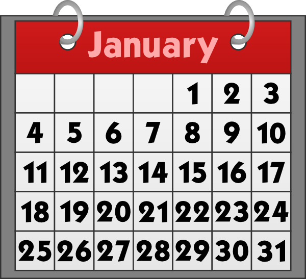January calendar clipart archives 6 calendar january