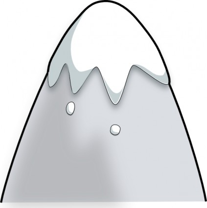 Kliponius mountain in a cartoon style clip art free vector in open