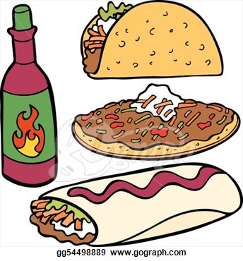 Mexican food clip art royalty free