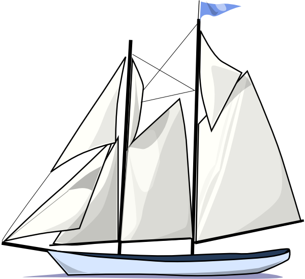 Sailboat boat sail sideways clip art at vector clip art online