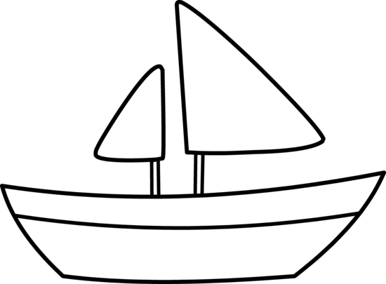 Sailboat clipart black and white free clipart