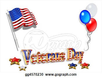 Stock illustration veterans day background 3d clipart drawing