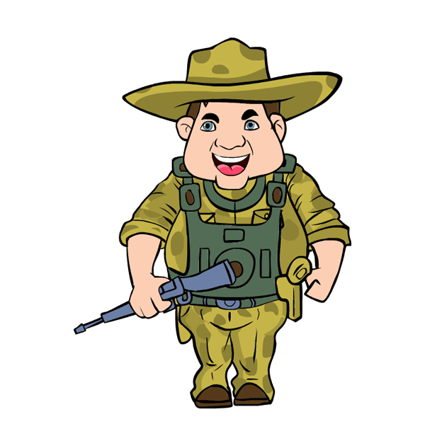 Veterans day soldier clipart big