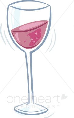Wine glass clipart wedding drinks clipart