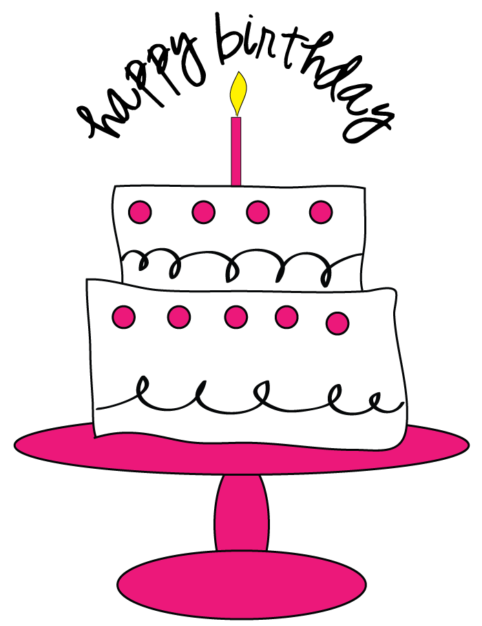 Birthday cake clip art 2