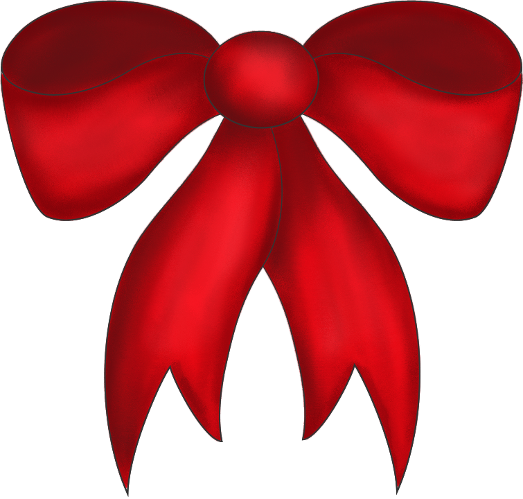 Christmas bow clip art