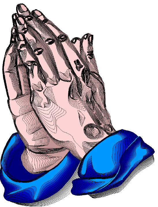 Clip art of praying hands clipart