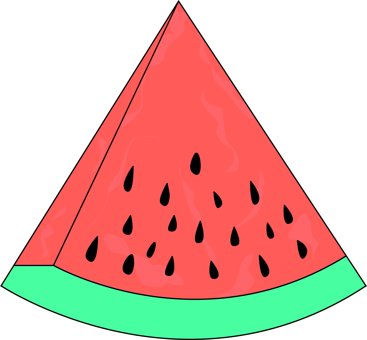 Clipart slice watermelon sketch