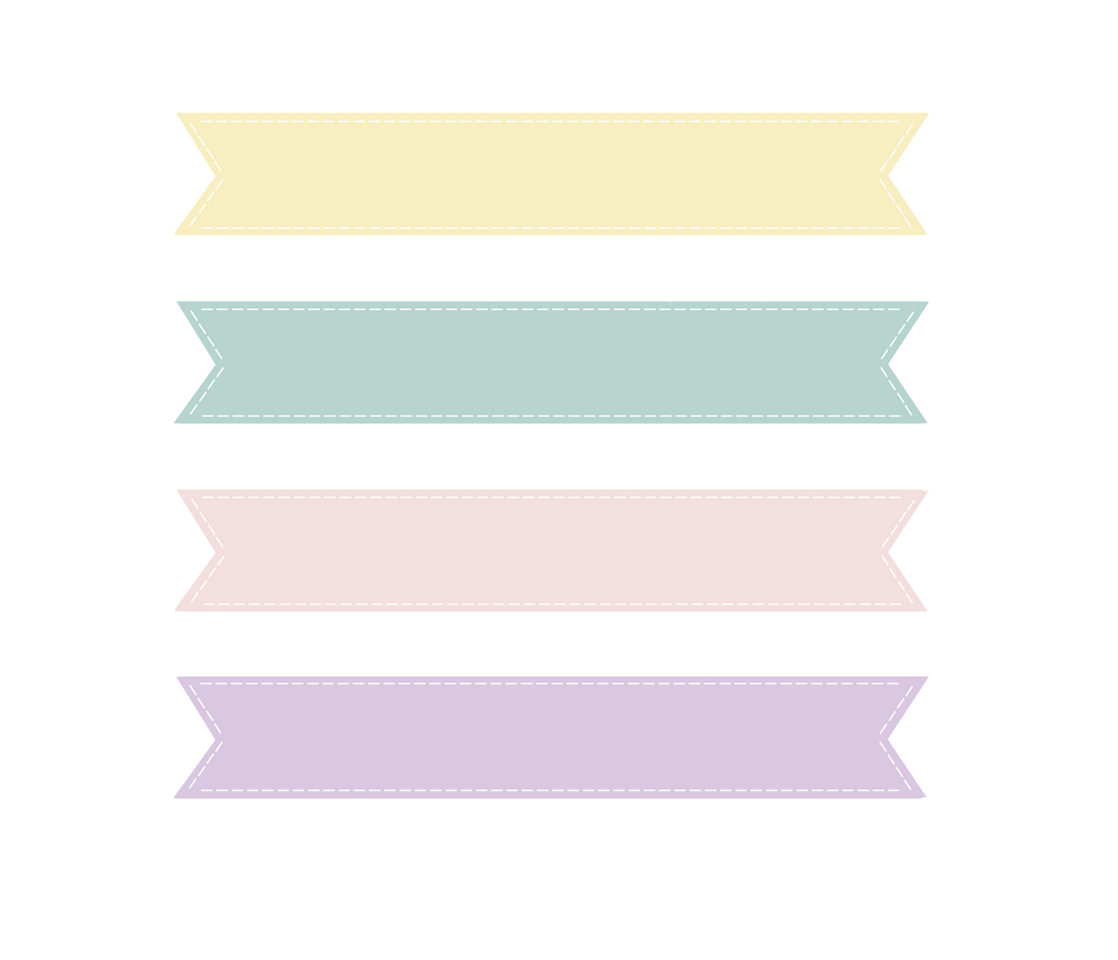 Cute pastel banner clip art free clipart images