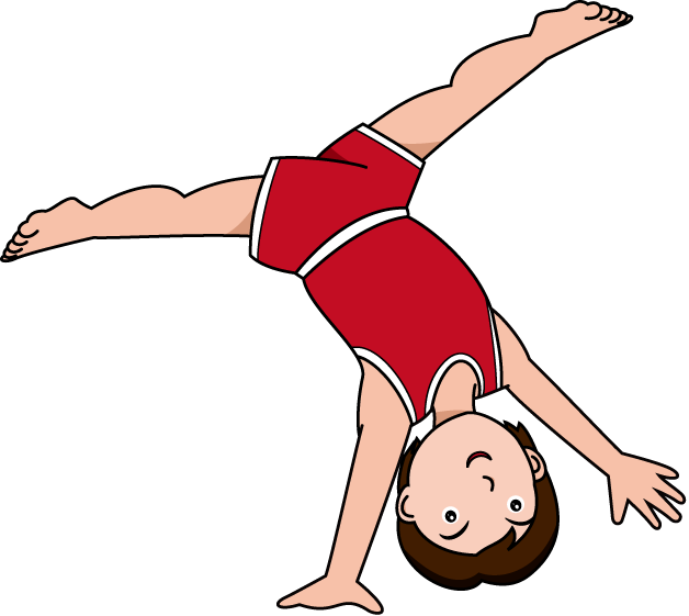 Gymnastic tumbling clipart