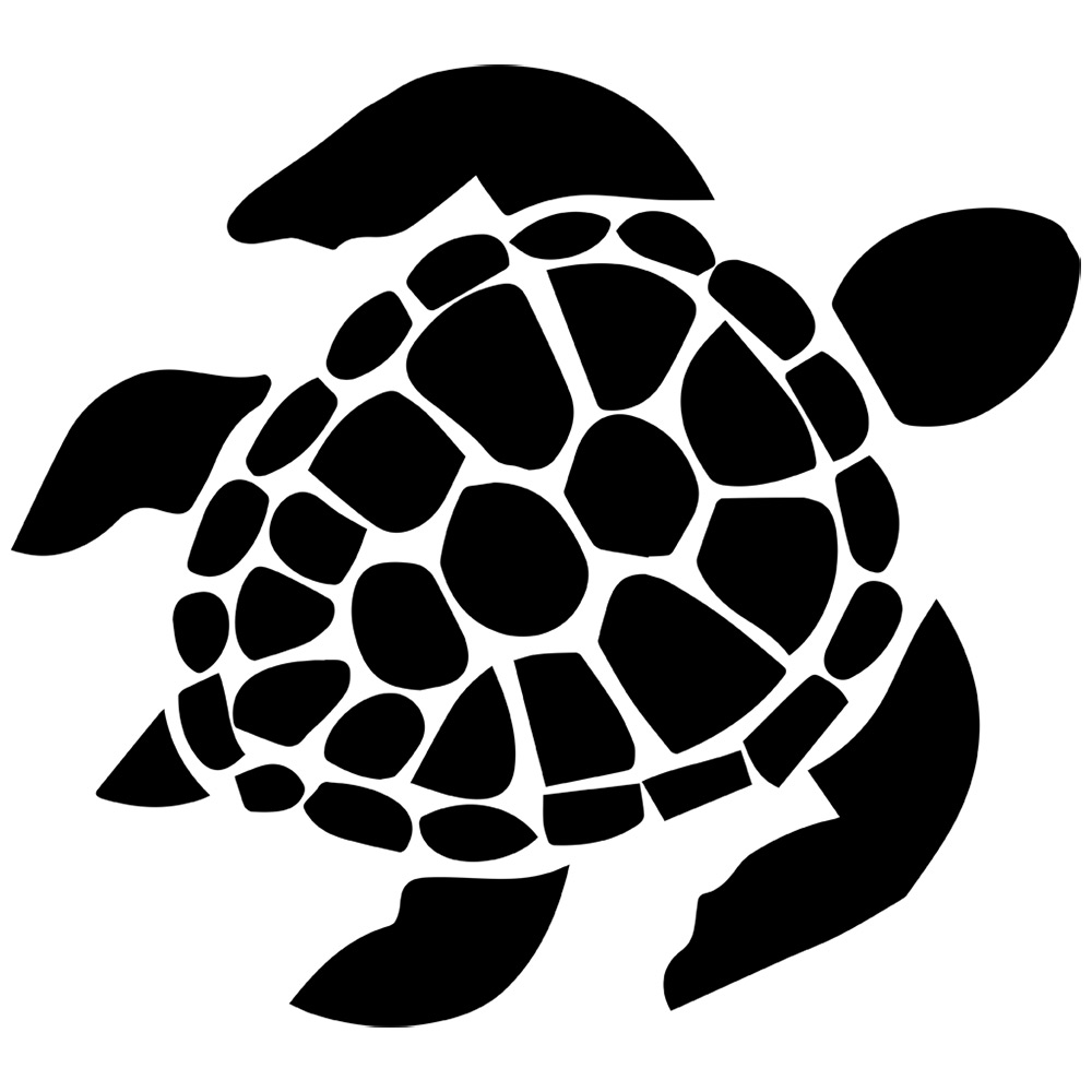 Hawaiian sea turtle clipart black and white save your home
