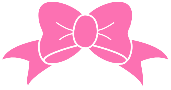 Hot pink bow clip art vector clip art online royalty free