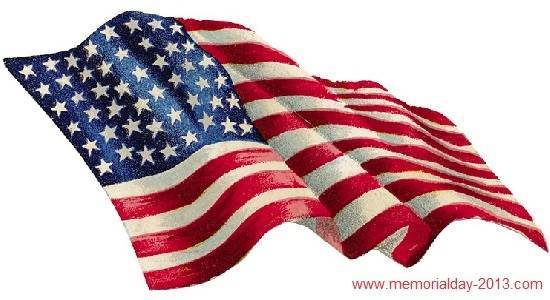 Memorial day usa flag clip art pictures images borders