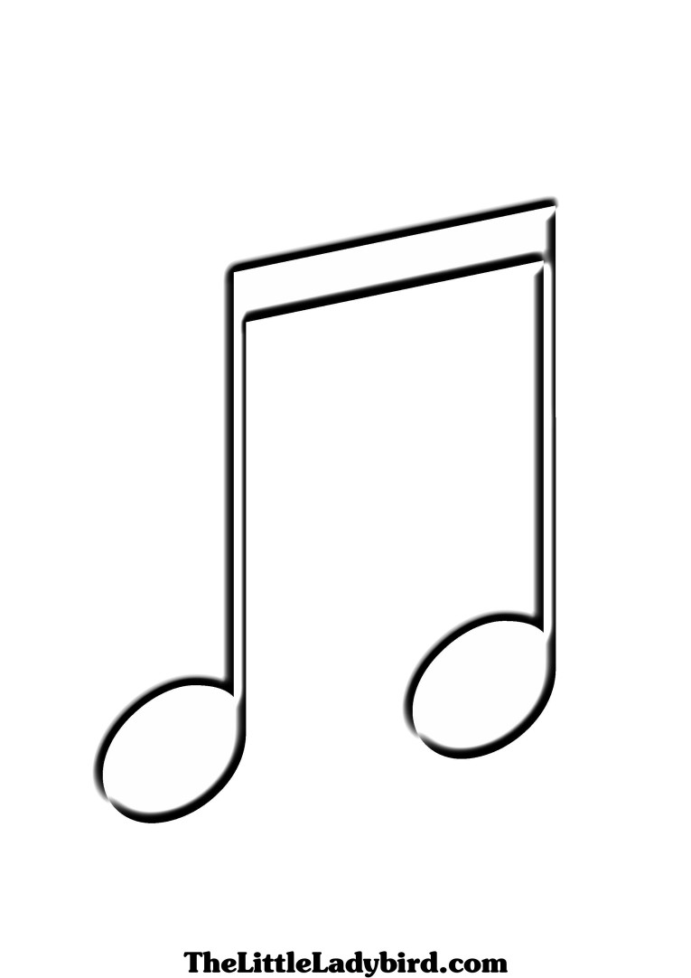 Music notes coloring pages free clipart images