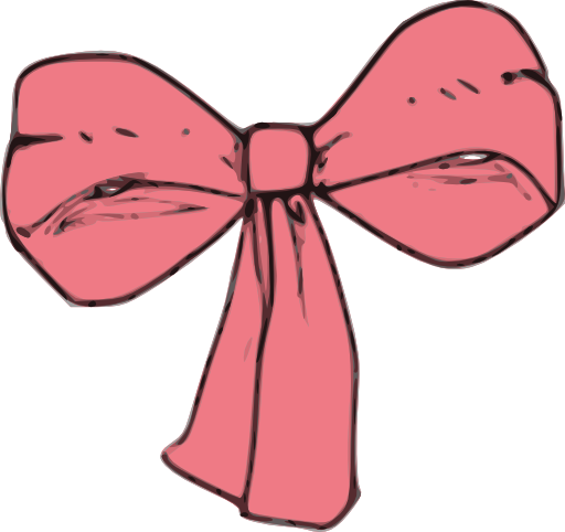 Pink bow clipart royalty free public domain clipart
