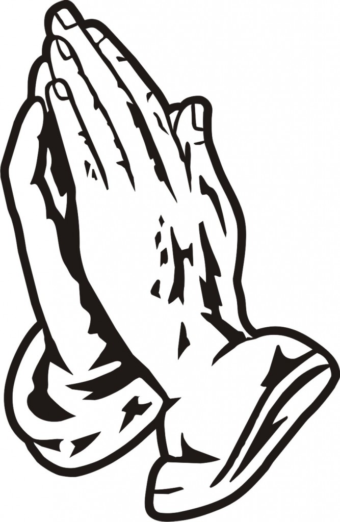 Praying hands clipart 8